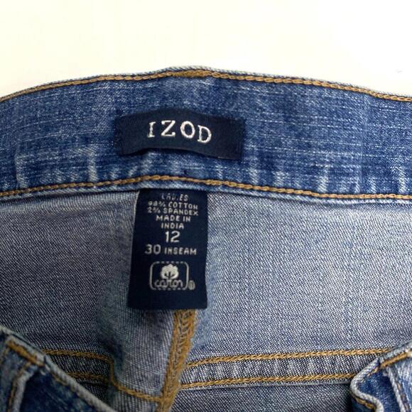 Izod Bootcut Women's size 12 Medium Wash Blue Denim Jeans - Picture 3 of 3